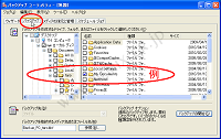 [拡大] バックアップしたいフォルダをチェック